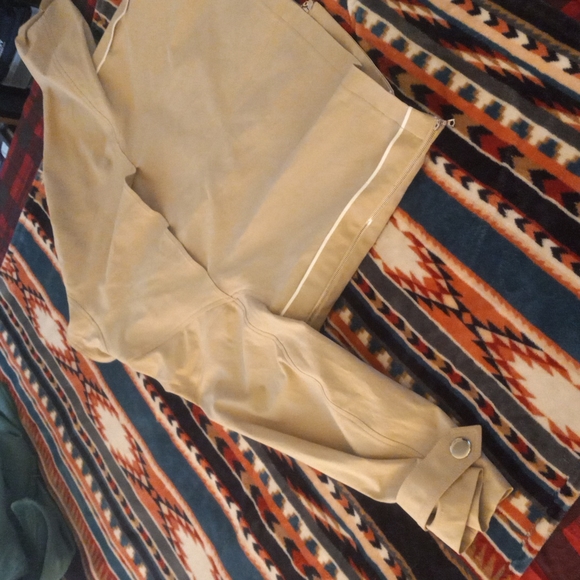 Adam Lippes khaki zip up casual rain coat L - Picture 4 of 4